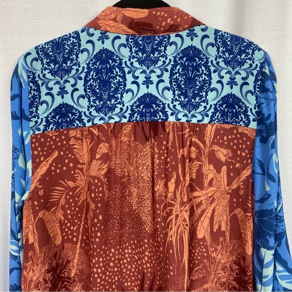 Soft Surroundings Floral Hermosa Tunic Blouse Sz.M - Picture 11 of 15